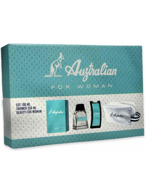 Australian Cofanetto Australian Verde Eau De Toilette 100Ml + Shower Gel 250Ml + Beauty For Woman