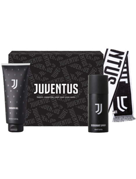 Juventus Cofanetto Deodorante 150 Ml + Shower Gel Tubo 200 Ml + Sciarpa Da Stadio Ufficiale