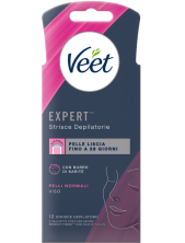 Veet Expert Strisce Depilatore – Pelli Normali Viso 12 Strisce Depilatori