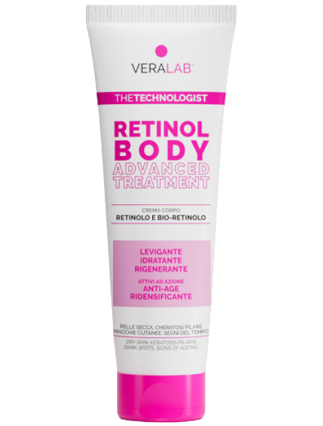 Veralab Retinol Body Crema Corpo Retinolo E Bio-Retinolo Levigante Idratante Rigenerante 150 Ml