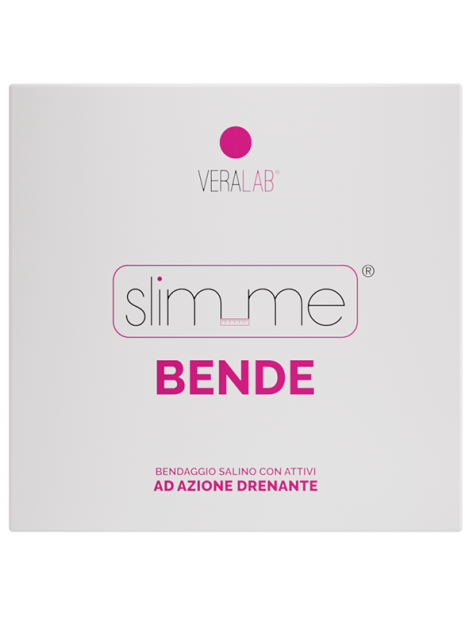 Veralab Slim_Me Bende Bendaggio Salino Drenante Con Garze Monouso - 4 Trattamenti