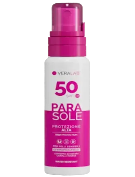 Veralab Parasole 50 Latte Solare Spray Protezione Spf50 100 Ml