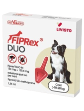 Livisto Fiprex Duo Soluzione Spot On Antiparassitario Per Cani 1 Pipetta 1,34 Ml - Peso 10 - 20 Kg