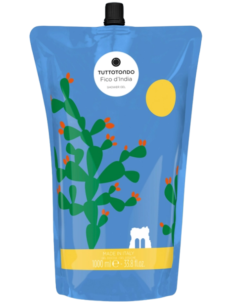 Tuttotondo Fico D’india Moisturizing Shower Gel Unisex Ricarica 1 Lt