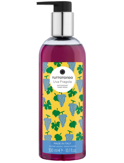 Tuttotondo Uva Fragola Antioxidant Hand Wash Sapone Liquido Antiossidante 300 Ml 