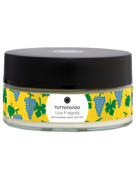 Tuttotondo Uva Fragola Antioxidant Body Butter Burro Corpo Nutriente 200 Gr