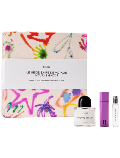 Byredo Cofanetto Mojave Ghost Eau De Parfum Unisex 100 Ml + Eau De Parfum Travel Spray With Leather Case 12 Ml Byredo Cofanetto Mojave Ghost Eau De Parfum Unisex 100 Ml + Eau De Parfum Travel Spray With Leather Case 12 Ml