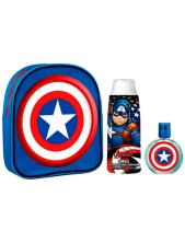 Marvel Cofanetto Bambini Captain America Eau De Toilette 50ml + Shower Gel 300ml + Zainetto
