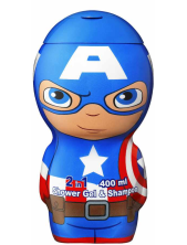 Disney Avengers Captain America 2 In 1 Shower Gel & Shampoo - 400 Ml