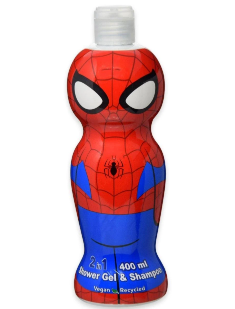 Spiderman 2 In 1 Gel Doccia E Shampoo Bimbi 400 Ml