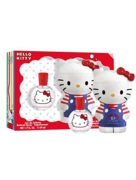 Hello Kitty Cofanetto Eau De Toilette 50 Ml + Gel Doccia Shampoo 400 Ml