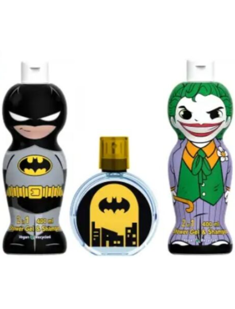 Dc Batman & Joker Cofanetto Eau De Toilette 50 Ml + Batman 2D Gel Doccia Shampoo 400 Ml + Joker 2D Gel Doccia Shampoo 400 Ml