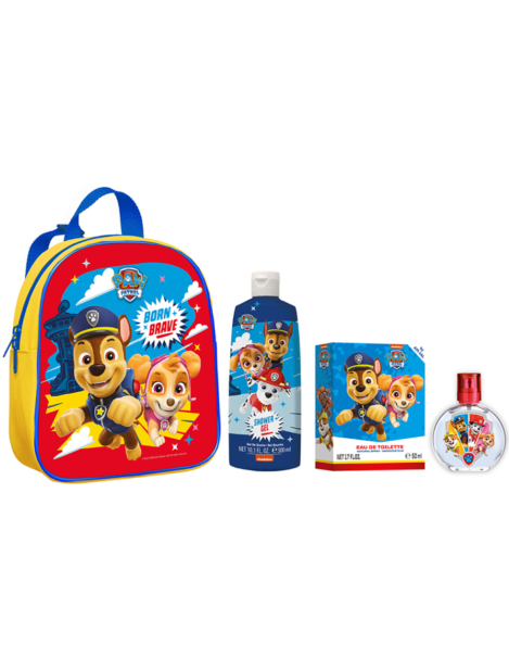 Paw Patrol Cofanetto Eau De Toilette 50 Ml + Gel Doccia 300 Ml + Zainetto