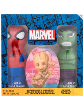 Marvel Cofanetto Spider-man Gel Doccia 2 In 1 400 Ml + Hulk Gel Doccia 2 In 1 400 Ml + Spugna 