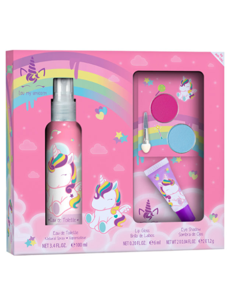 Air Val Cofanetto Eau My Unicorn Eau De Toilette Bambina 30 Ml + Eye Shadow + Lip Gloss