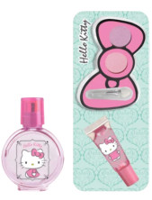 Hello Kitty Cofanetto Eau De Toilette 30 Ml + Shadow Palette Ombretto 2 X 1,2 G + Lucidalabbra 6 Ml