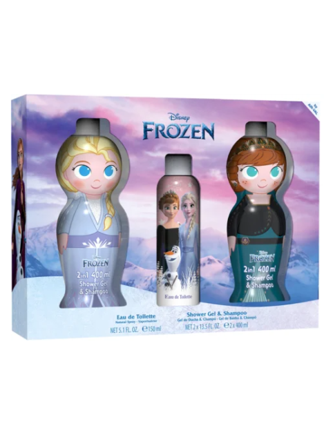 Disney Cofanetto Bimbi Frozen Anna&Elsa Eau De Toilette + Gel Doccia Elsa + Gel Doccia Anna - 3Pz