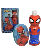 Marvel Cofanetto Spiderman Bagno Doccia E Shampoo 400 Ml + Spugna Da Bagno