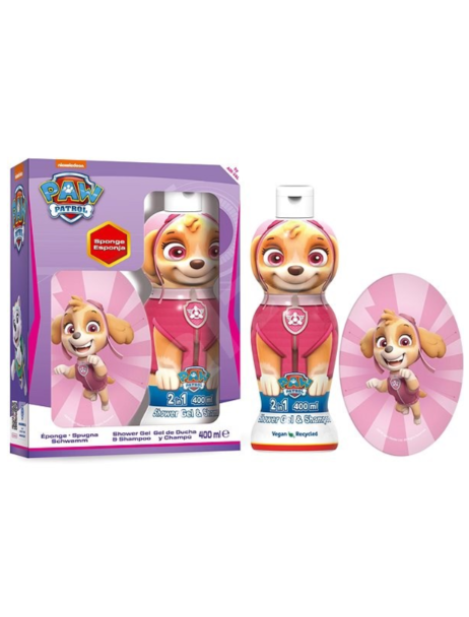 Paw Patrol Skye Cofanetto Gel Doccia 400Ml + Spugna - 2Pz