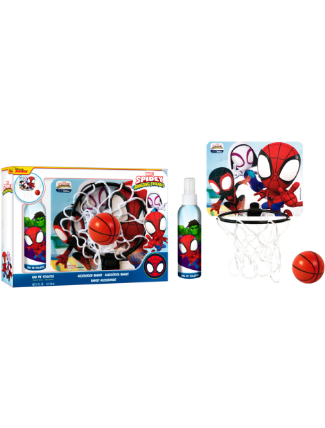 Spidey & Friends Cofanetto Fragranza Edt 150Ml + Canestro - 2Pz