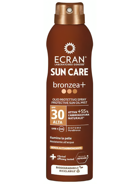 Ecran Sun Care Bronzea+ Olio Protettivo Spray Spf300 250 Ml