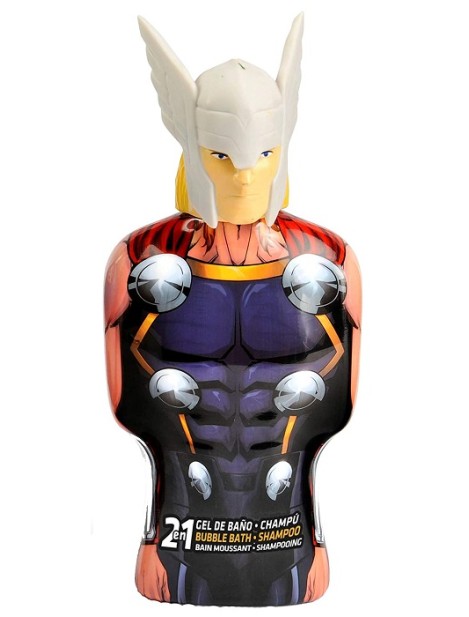 Disney Marvel Thor Busto 3D 2 In 1 Bagnoschiuma Shampoo 350 Ml