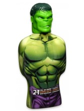 Disney Marvel Avengers Hulk Busto 3d 2 In 1 Bagnoschiuma Shampoo 350 Ml