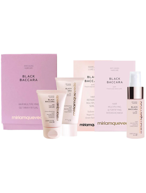Miriamquevedo Cofanetto Black Baccara Hair Multiplying Getaway Ritual 5 Prodotti Per La Tua Routine Capillare