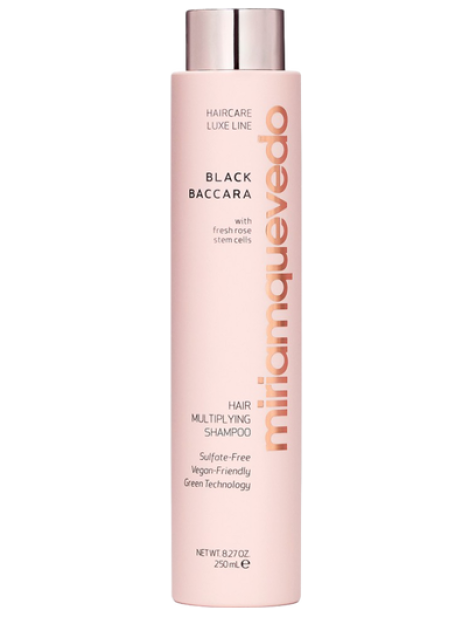Miriamquevedo Black Baccara Hair Multiplying Shampoo Rigenerante Rinforzante 250 Ml