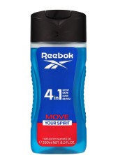 Reebok 4in1 Move Your Spirit Gel Doccia Per Capelli E Corpo - 250 Ml