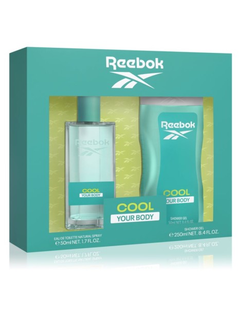 Reebok Cofanetto Cool Your Body Eau De Toilette Donna 50Ml Vapo + Shower Gel 250Ml