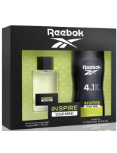 Reebok Inspire Your Mind Set Edt + Gel Doccia - 2 Pz
