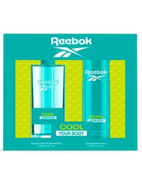 Reebok Cool Your Body Eau De Toilette Per Donna + Deodorante Spray Cofanetto