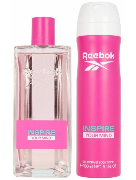 Reebok Inspire Your Mind Eau De Toilette Per Donna + Deodorante Spray Cofanetto