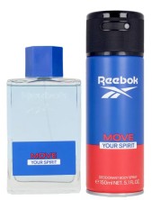Reebok Move Your Spirit Eau De Toilette Per Uomo + Deodorante Spray Cofanetto
