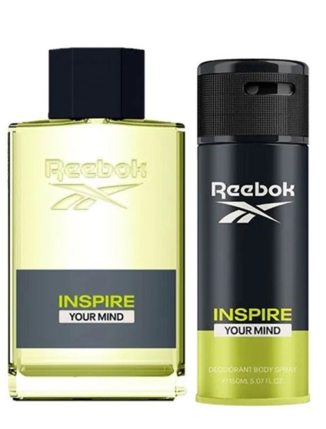 Reebok Inspire Your Mind Eau De Toilette Per Uomo + Deodorante Spray Cofanetto