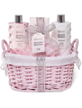 Idc Institute Secrets Stories Tea Rose & Sage Cofanetto Gel Doccia + Lozione Corpo + Sali Bagno + Spugna - 4pz