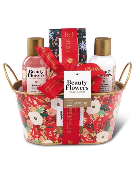 Idc Institute Beauty Flowers Floral Scents Con Cestino Decorativo Cofanetto