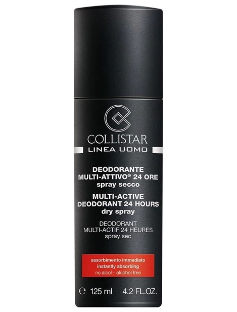 Collistar Linea Uomo Deodorante Multi Attivo 24H Spray Secco 125Ml