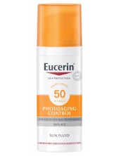 Eucerin Sun Fluid Anti-età Crema Solare Viso Fp 50 Protezione Alta 50 Ml