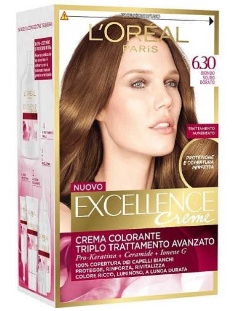 L'oréal Paris Excellence Crema Colorante - 6.30 Biondo Scuro Dorato