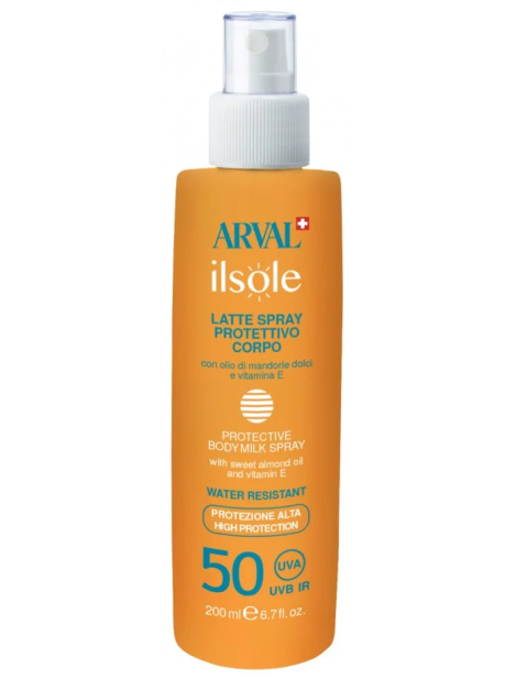 Arval Ilsole Latte Spray Protettivo Corpo Spf50 200Ml