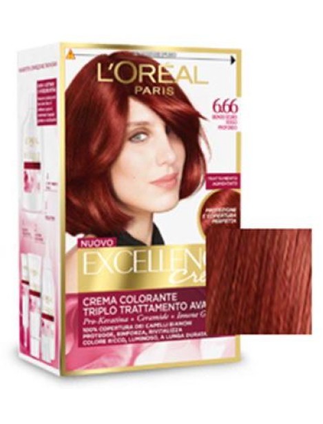 L'oréal Paris Excellence Trattamento Colorante - N 6/66 Biondo Scuro Rosso Profondo