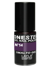 Layla One Step Gel Nail Polish Smalto Semipermanente 5 Ml - N.14 Blackberry