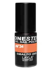 Layla One Step Gel Nail Polish Smalto Semipermanente 5 Ml - N.34 Orange Fluo