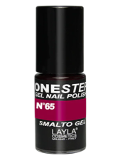 Layla One Step Gel Nail Polish Smalto Semipermanente 5 Ml - N.65 Red Plum