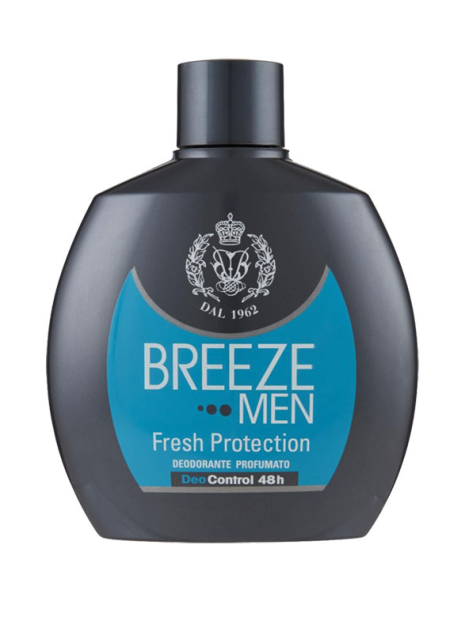 Breeze Men Squeeze Deodorante Profumato - Fresh Protection - 100 Ml