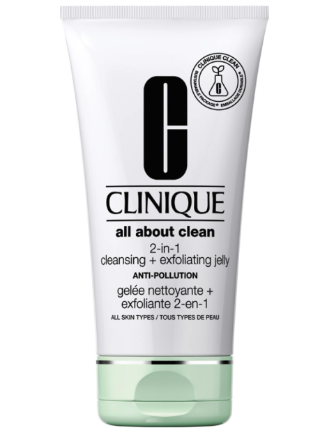 Clinique All About Clean 2 In 1 Cleansing + Exfoliating Jelly Anti Pollution - 150 Ml