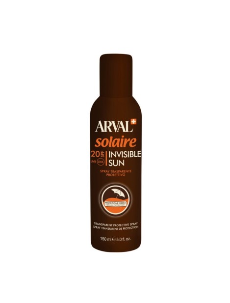 Arval Solaire Invisible Sun Spray Trasparente Protettivo Spf20 150Ml