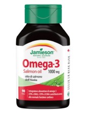 Jamieson Omega 3 Olio Di Salmono Dell'alaska Integratore Alimentare Funzione Cardiaca 90 Perle